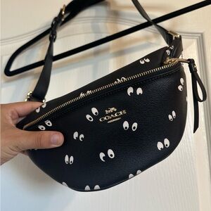 Coach Black Ghost Eyes Crossbody Bag